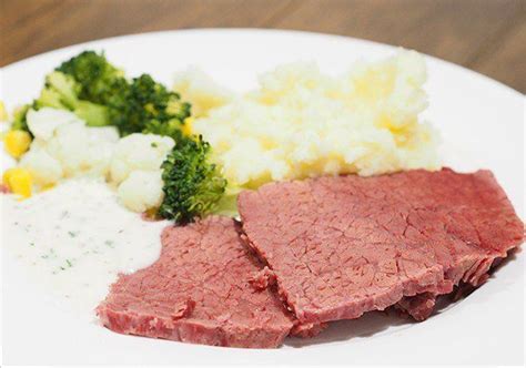 Slow Cooked Silverside with Mustard Parsley Sauce | Recipe | Slow ...