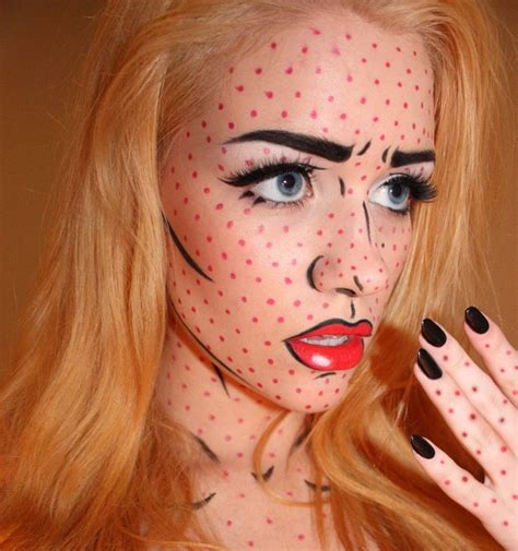 pop art makeup | Halloween makeup scary, Pop art makeup, Halloween makeup