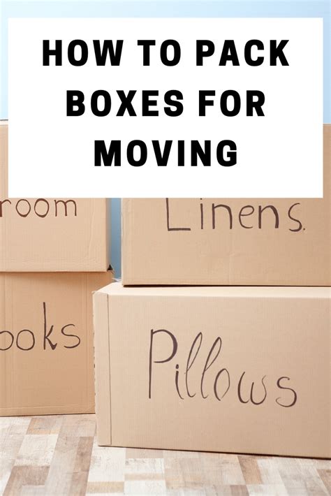 How to Pack Boxes For Moving | Moving boxes, Moving help, Moving hacks packing