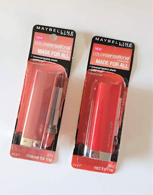 Beautifully Glossy: Maybelline Made for All lipsticks