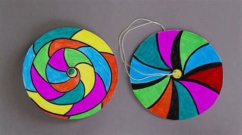 HOW TO MAKE PAPER SPINNERS / EASY PAPER CRAFTS FOR KIDS | Paper spinners, Spring crafts for kids ...