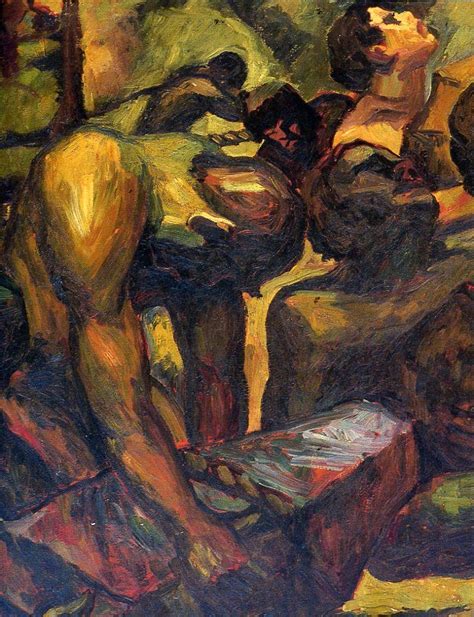 “The Builders” Details by Victorio C. Edades c.1928 | Philippine art, African art, Painting