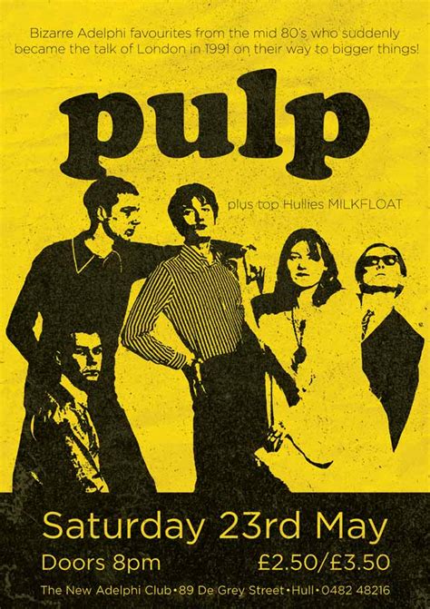 35 – Pulp Poster Print – The Adelphi Club in Hull