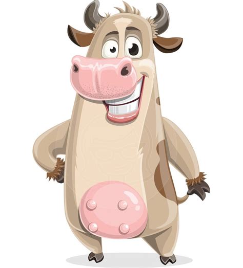 Cute Cow Cartoon Vector Character AKA Cody | GraphicMama in 2021 | Cartoons vector, Cute cows ...