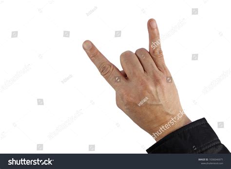 Man Hand Symbol Reconciliation Isolated On Stock Photo 1036046971 | Shutterstock