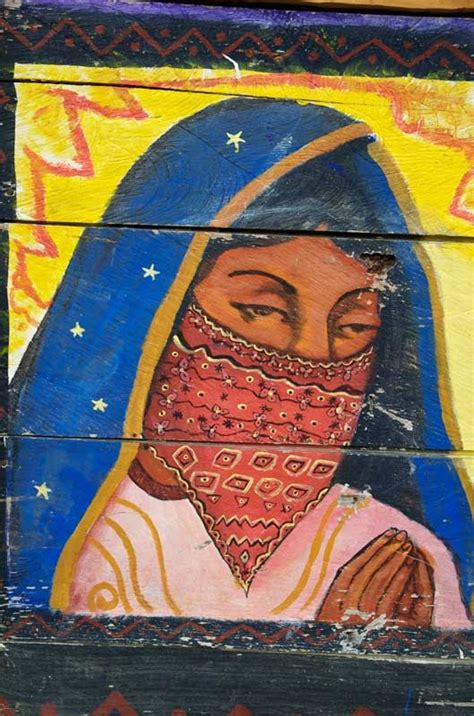 'Guadalupe in her Zapatista manifestion' / mural zapatista, pintura ...