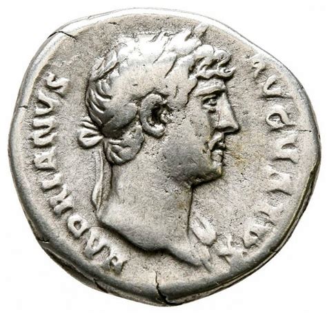 Roman Empire - Denarius - Hadrian (117 - 138 A.D.). Rome mint in 125-128 AD. - COS III, Roma ...