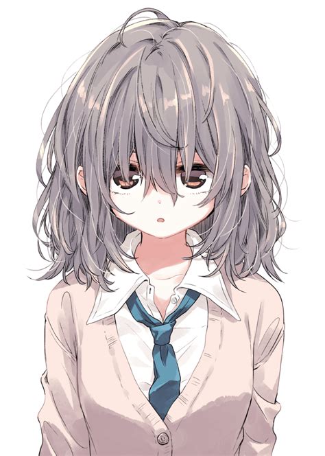 Messy hair [Original] : r/awwnime