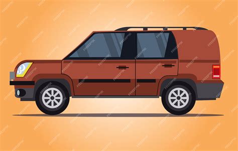 Premium Vector | Suv car vector