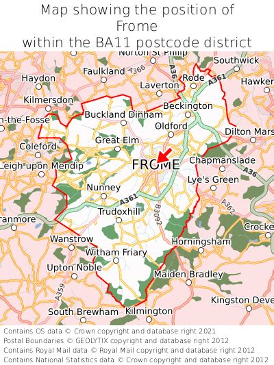 Where is Frome? Frome on a map