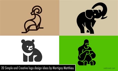 20 Simple and Creative Animal logo design ideas by Martigny Matthieu