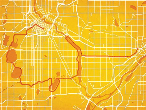 Medtronic Twin Cities Marathon Course Map - City Prints