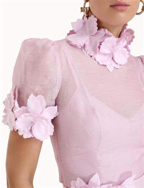 High Tide Flower Body Shirt Lilac Online | Zimmermann | Fashion ...