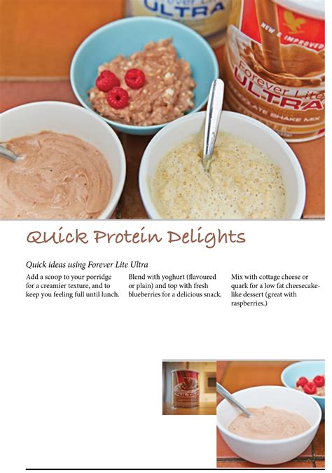Quick Protein Delights - Quick ideas using Forever Lite Ultra #ForeverTreats | Shake recipes ...