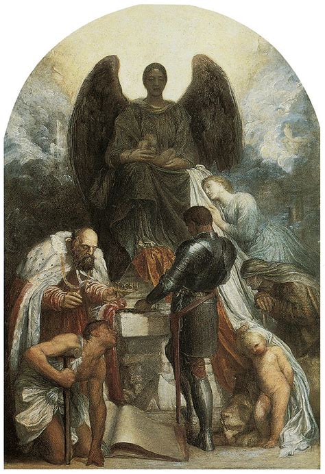 The Angel of Death Painting by George Frederic Watts - Pixels