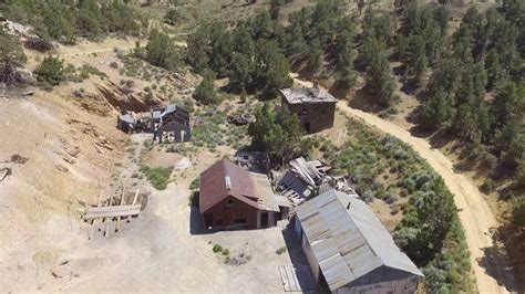 Large Abandoned Gold Mine in Nevada Toured by Drone - YouTube