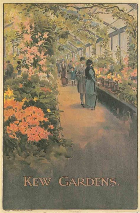 Vintage Kew Garden's Poster | Kew gardens, London transport museum, Kew