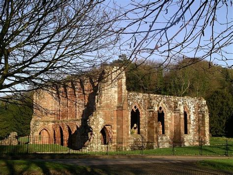 The ruins of Furness Abbey and the ghostly headless monk on horseback ...