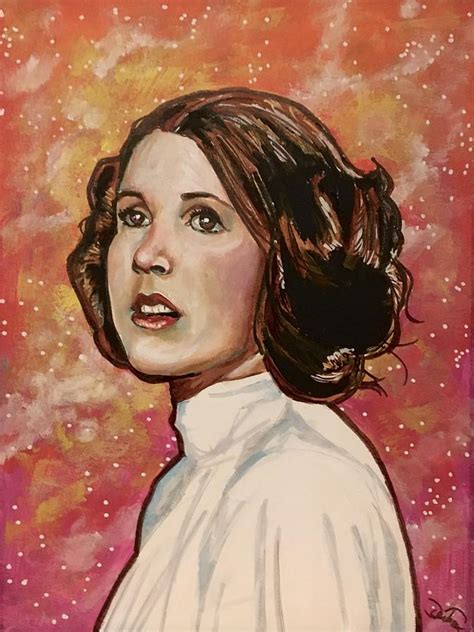 Princess Leia #1 Painting by Joel Tesch - Pixels