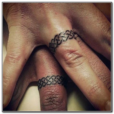 Celtic Love Knot Ring Tattoo | Ring tattoo designs, Ring finger tattoos ...