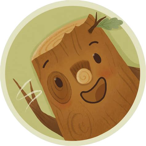 Cartoon Oak Tree With Face