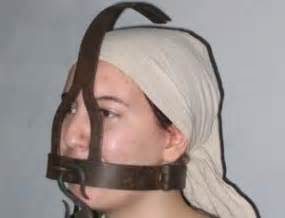 A scold's bridle is a British invention, possibly originating in Scotland, used between the 16th ...