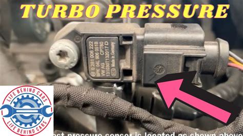 VW Golf 2014 TDI Turbo Boost Pressure Sensor Location - YouTube