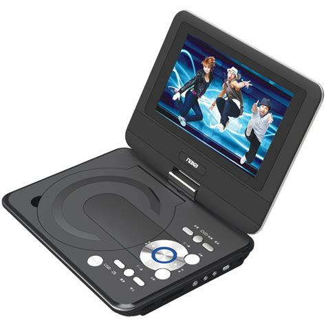 Naxa LARGE 9" LCD Swivel Screen Portable DVD Player with Car Plug and ...