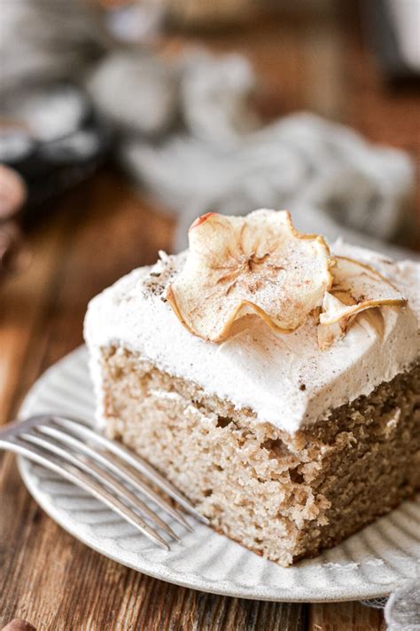 High Altitude Cinnamon Apple Cider Sheet Cake - Curly Girl Kitchen