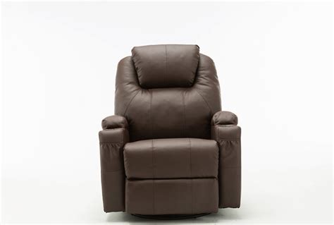Massage Recliner Sofa Chair Vibration Heat w/ Control Leather Lounge Chair 7020
