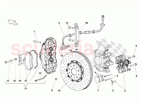 Rear Brakes - Carboceramic parts for Lamborghini Murcielago Roadster | Scuderia Car Parts