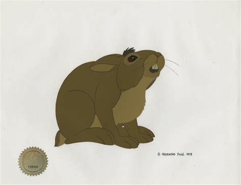 Watership Down BIGWIG 1978 production animation cell LJE Seal COA 41-2 | Watership down ...