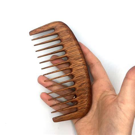 Wide Tooth Redwood Comb / Wooden Hair Comb / Wooden Comb / - Etsy