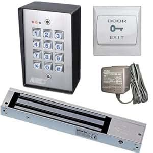 Amazon.com: Waterproof Digital Keypad Door Entry Set with 600Lbs Magnetic Lock: Home Improvement