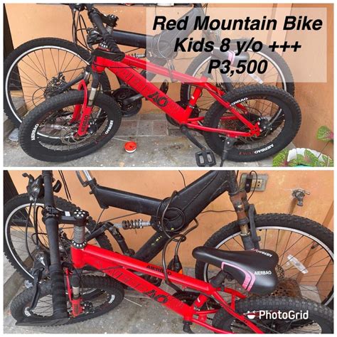 Red Mountain Bike for Kids, Sports Equipment, Bicycles & Parts ...