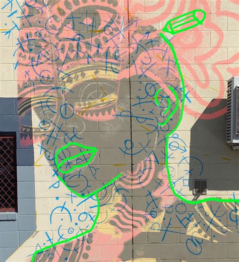 Squiggle Grid / Doodle Grid - Upscale Mural Technique