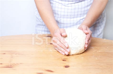 Baker Kneading Bread Dough Stock Photo | Royalty-Free | FreeImages