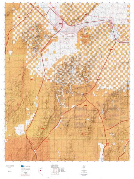 Nevada Hunting Unit 152 Topo Map for Sale | Nevada Hunting Maps