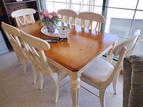 Soft White Farmhouse Table Set W/ 2 Boards | Roth & Brader Furniture