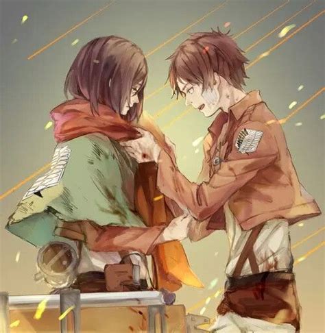 Mikasa and Eren | Attack on titan anime, Attack on titan, Anime