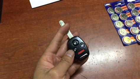 2012 Honda key fob battery replacement - YouTube