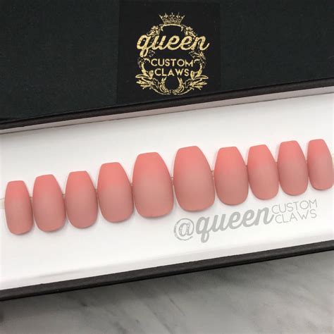 Matte basic- press-on nails – Queen Custom Claws