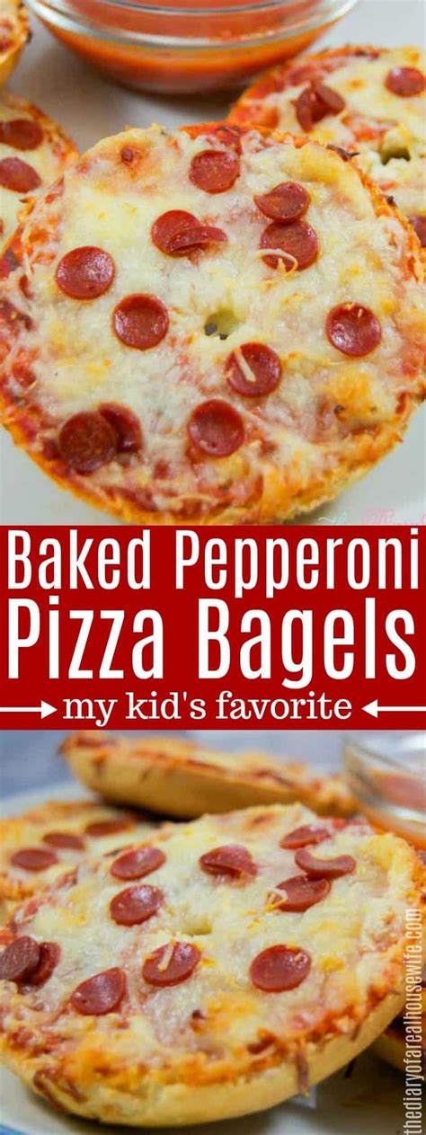 The PERFECT kids recipe. Pizza Bagels! Yum #pizza #kidsfood Quick Dinner Recipes, Kids Recipes ...