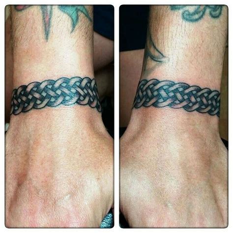 Celtic wrist bands tattoo. | Tatuajes tradicionales, Tatuajes interesantes, Tatuajes tribales