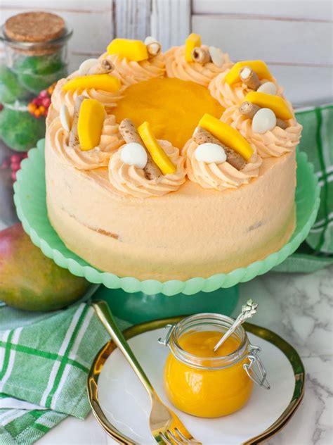 Creamy Mango Cake Recipe (video) - Tatyanas Everyday Food