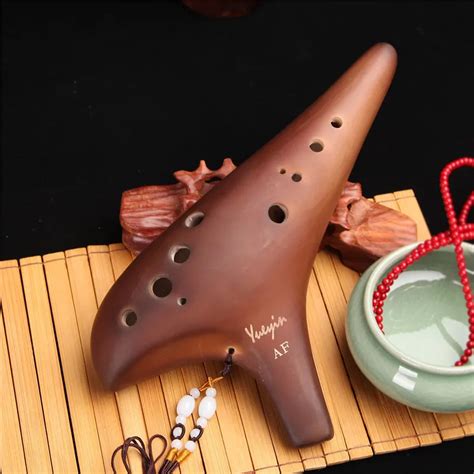 Ceramic Ocarina Flute 12 Holes Alto F High Quality Professional ...