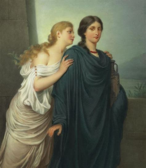 Antigone And Ismene Painting - Antigone And Ismene by Emil Teschendorff ...