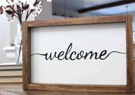 Say Hello to our Welcome Sign Product! – Welsh Design Studio
