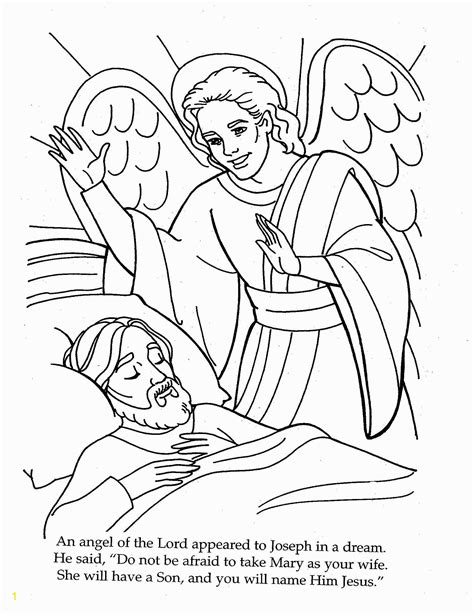 Angels Announce Jesus Birth Coloring Pages | divyajanan