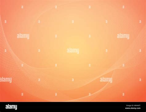 Vector orange background with creative curved line and texture. wallpaper symbolizing summer ...